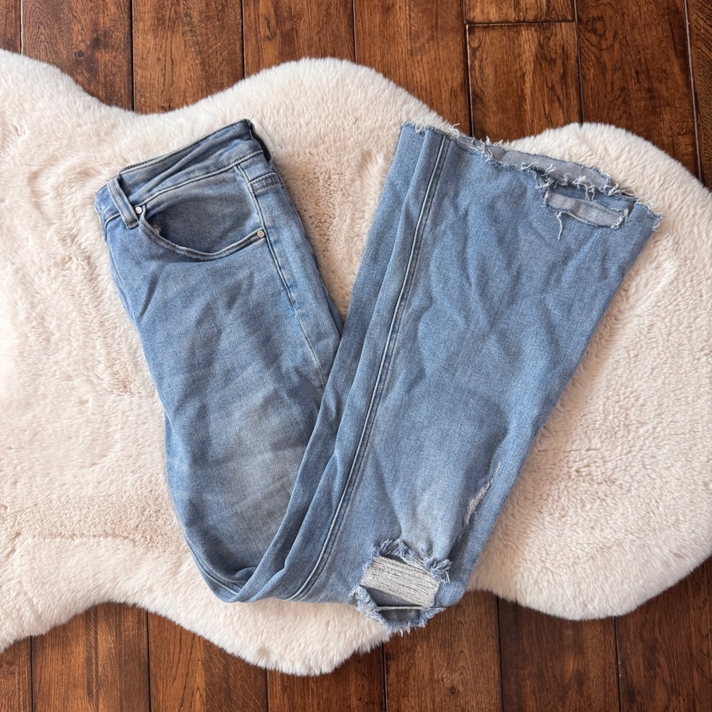 Women's Blue Flare Jeans